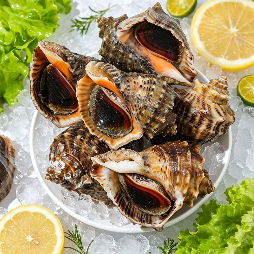 Frozen Whole Sea Conch – Crisp Meat in Natural Shell