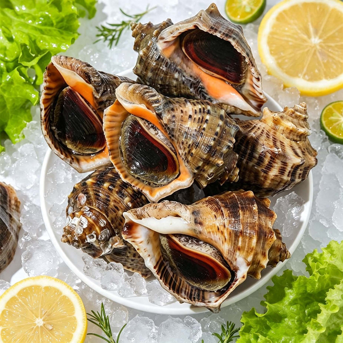 Frozen Whole Sea Conch – Crisp Meat in Natural Shell