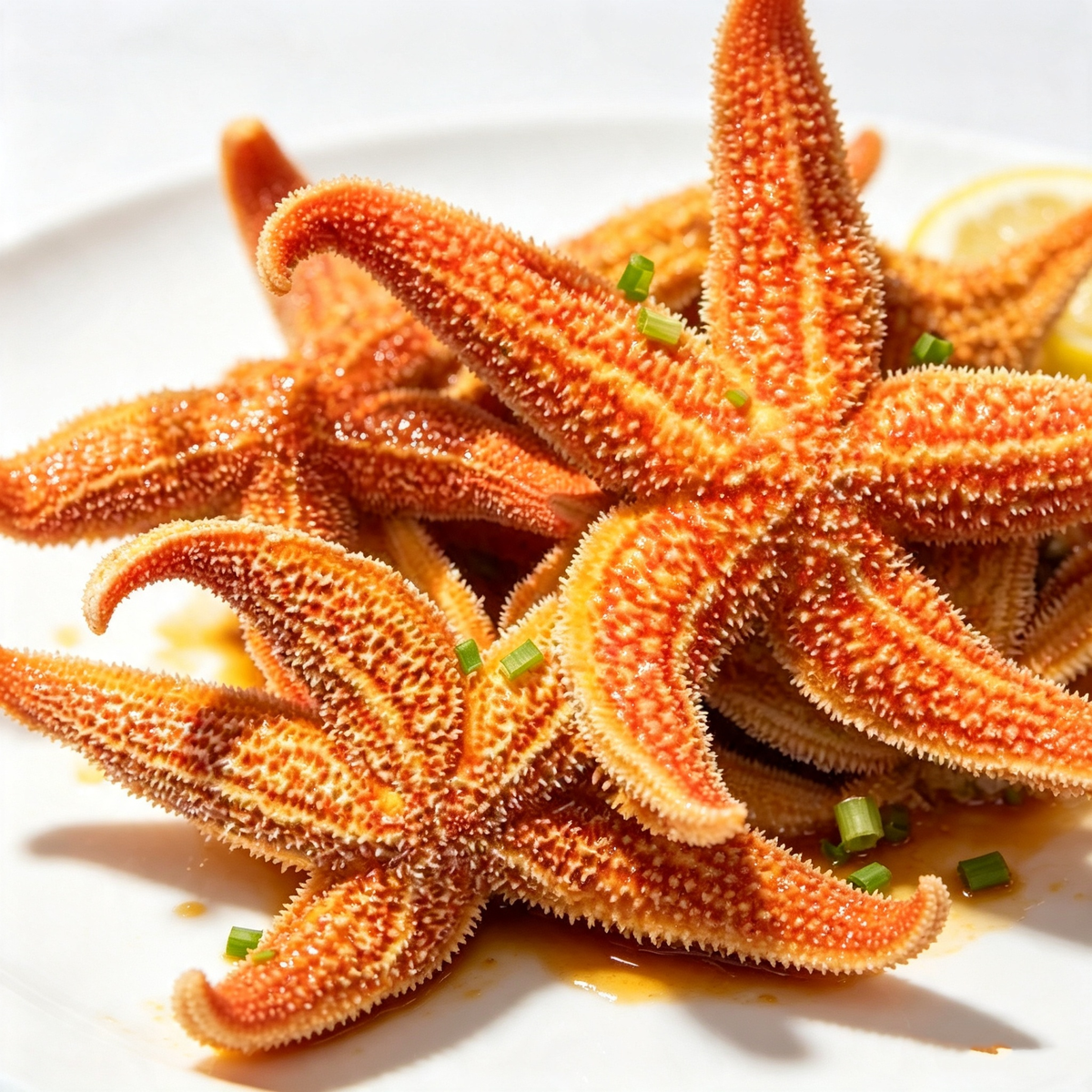 Cooked Frozen Starfish – Creamy Roe in Five-Point Shell