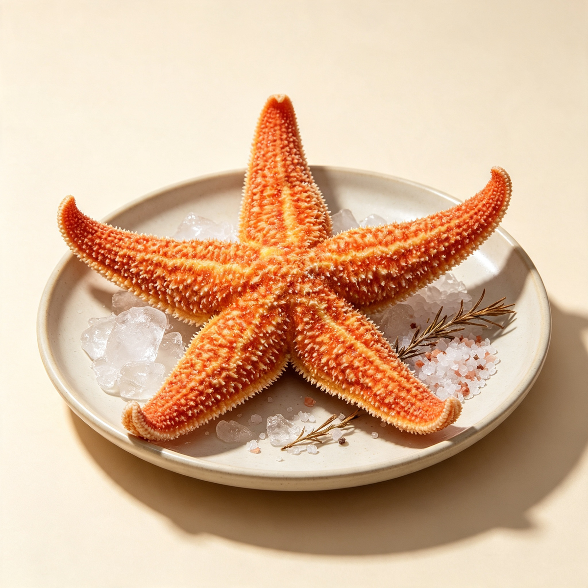 Cooked Frozen Starfish – Creamy Roe in Five-Point Shell